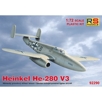 RS Models Heinkel He-280 V3 4x camo 92290 1:72