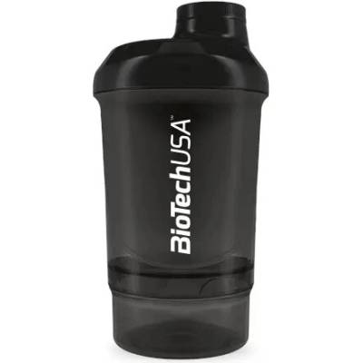 BioTech Šejker 300 + 150 ml čierny (08084)