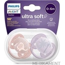 Avent Philips šidítko Ultrasoft Premium Zvířátko 2 ks ružová/oranžová