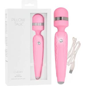 Pillow Talk Cheeky Wand - акумулаторен масажор вибратор (розов)