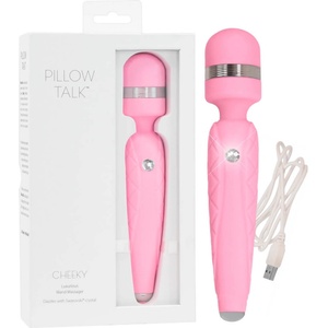 Pillow Talk Cheeky Wand - акумулаторен вибриращ масажор (розов)