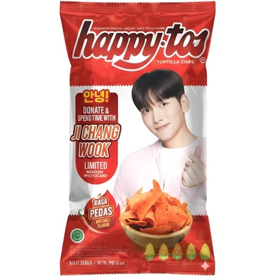 Happy Tos x Ji Chang Wook Hot Chilli Tortilla Chips 140 g