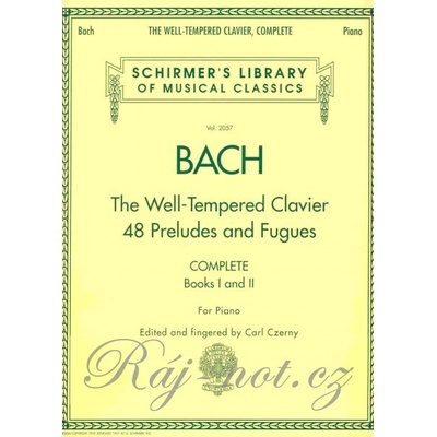 Bach The Well-Tempered Clavier Dobre temperrovaný klavír Complete books 1 & 2