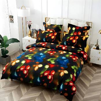 Image 1 of EmonaMall Двулицево спално бельо с ластик EmonaMall, 6 части - Модел S16489 (S16489-14000e)