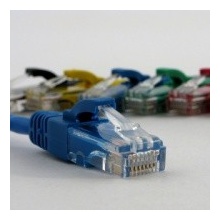 Netrack BZPAT15UB patch kábel cat.5e, RJ45, 15m, modrý