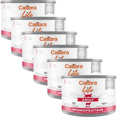Calibra Cat Life Възрастен Говеждо 6 x 200 г
