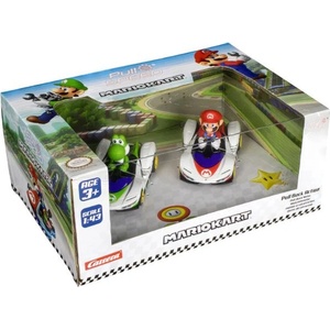 Carrera Комплект пулбек колички Carrera - Super Mario, Марио & Йоши, 2 броя (CR15813022)
