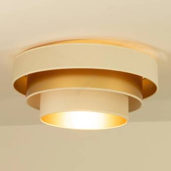 BELIS Плафон WENTA 1xE27/60W/230V Ø 50 cm бежово/златно (BE1096)