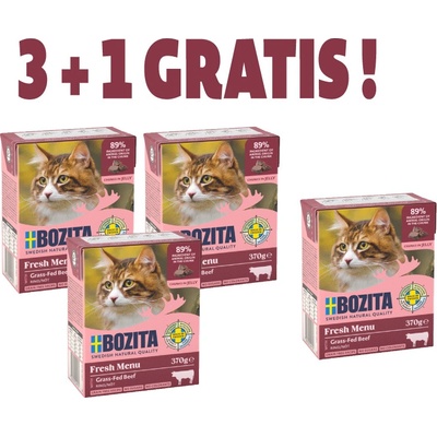 Bozita Mačacie kúsky želé s mletým hovädzím mäsom 370 g