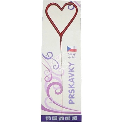 České prskavky Srdce