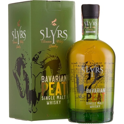 Slyrs Single Malt Whisky Bavarian PEAT 43% 0,7 l (kartón)