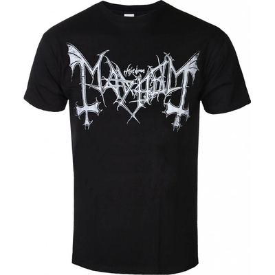 Razamataz tričko metal Mayhem Distressed Logo čierne