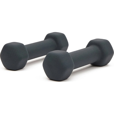 X-FACT Pevné potiahnuté/gumované činky 2 x 2 kg