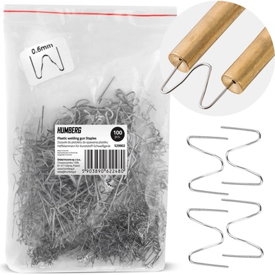 Spony do zváračky plastov typ B 6 mm – 100 ks Humberg