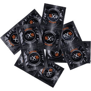 EXS Condoms Blatex - черни презервативи (100 бр. )