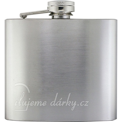 Butylka/likérka s matným stříbrným povrchem,148 ml