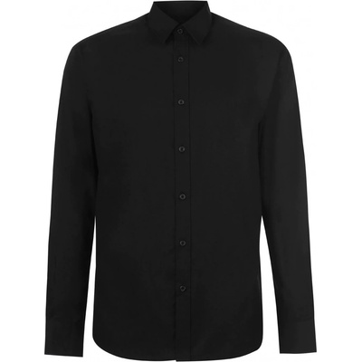 Pierre Cardin pánská košile s dlouhým rukávem černá