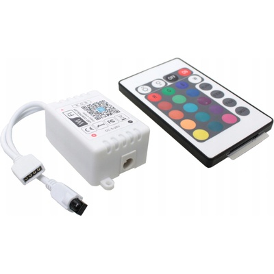 ECOLIGHT Dálkové ovládání + kontroller RGB LED - WiFi - IR24 - 8A - 96W - Alexa