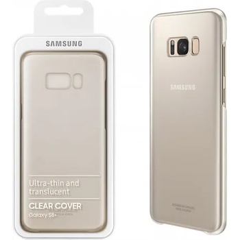 Samsung Оригинален калъф за Samsung Galaxy S8 Plus Ultra-thin and translucent Clear Cover EF-QG955CFEGWW Gold