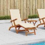 vidaXL Сгъваем и reclining шезлонг 55 x 146 x 91 см (42025001)