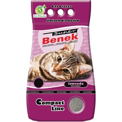 Super Benek Super benek Компактна лавандулова котешка тоалетна 5л