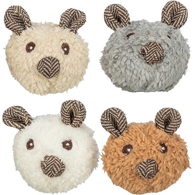 Trixie Plyšový méďa - hlava s catnipem 8 cm