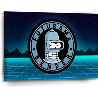 Sablio Obraz Futurama Bender Štvrtá dimenzia - 90x60 cm
