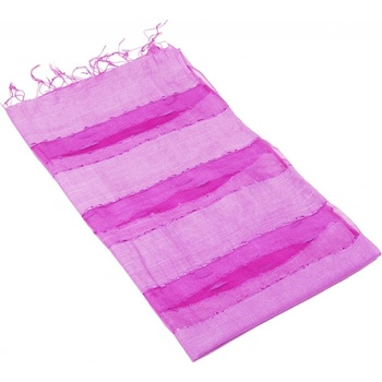 Šál Organza pruhovaný svetlofialový do ružova