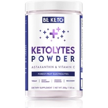 BeKeto Ketolyty elektrolyty bez cukru v prášku s vitamínom D Čerstvá limetka lesné ovocie 200 g