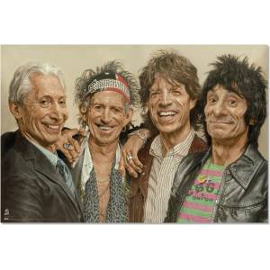 NNM плакат rolling stones - art by sebastian kruger - gpe6067