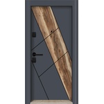 Starsteeldoor Блиндирана врата d-03 Антрацит - седир (цена без монтаж)