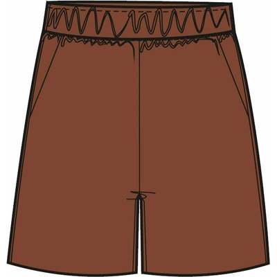Moodo WOMEN'S SHORTS L-SH-4013 BROWN čierna hnedá tmavočervená