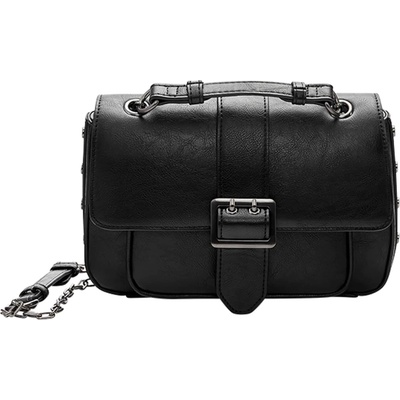 Pull&Bear Чанта с презрамки черно, размер One Size