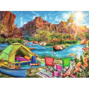 Ravensburger - Puzzle Canyon Camping - 1 500 piese