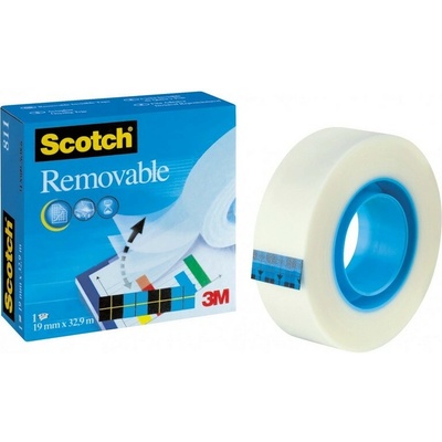 3M Scotch Removable lepicí páska odstranitelná 19 mm x 33 m – Zboží Živě