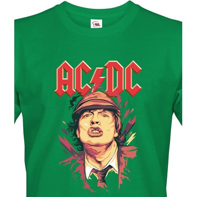 Bezvatriko.cz pánské tričko AC/DC Canvas pánské tričko s krátkým rukávem 1878 zelená