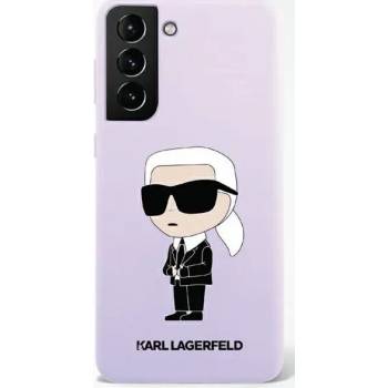 KARL LAGERFELD Samsung Galaxy S23+ hardcase purple Silicone Ikonik (KLHCS23MSNIKBCU)