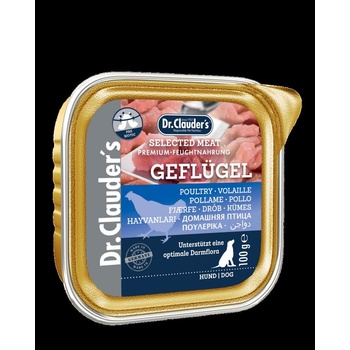 Dr.Clauder's - Selected Meat Geflugel - /Pre Biotics/-консервирана храна с пилешко месо за кучета - 100 гр
