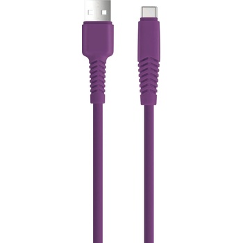 Setty GSM169856 USB - USB-C, 1,5m, fialový