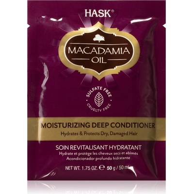 HASK Macadamia Oil хидратиращ балсам за суха, увредена и химически третирана коса 50ml