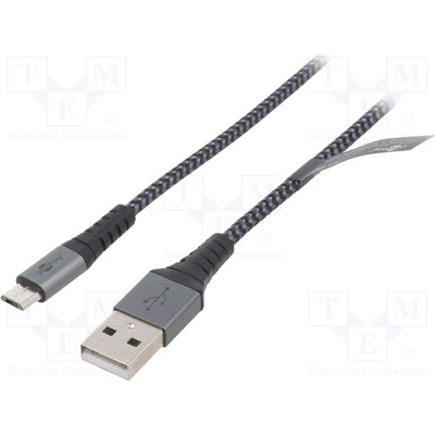 Goobay 49283 USB 2.0, USB A vidlice, USB B, micro vidlice, 2m