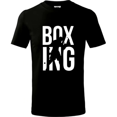 Nápis Boxing tričko detské Čierna