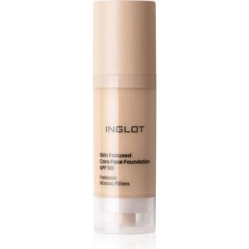Inglot Skin Focused Care Face Foundation SPF 50 фон дьо тен SPF 50 цвят 302 Ivory Beige 30ml