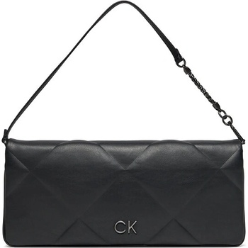 Calvin Klein Дамска чанта Calvin Klein Re-Lock Quilt Wristelet Clutch K60K611333 Черен (Re-Lock Quilt Wristelet Clutch K60K611333)