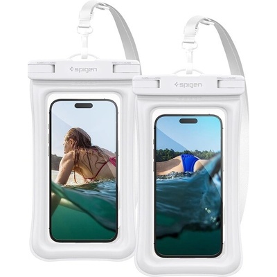 Púzdro Spigen Aqua Shield Floating vodeodolné A610 2 Pack biele