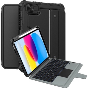 Nillkin Ipad 11 (2025) nillkin bumper combo backlit защитен калъф за клавиатура qwerty, държач за молив, ЧЕРЕН gp-151171 (gp-151171)