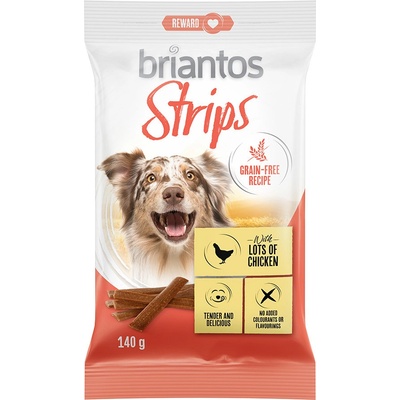 Briantos Strips bez obilnin s kuřecím 140 g