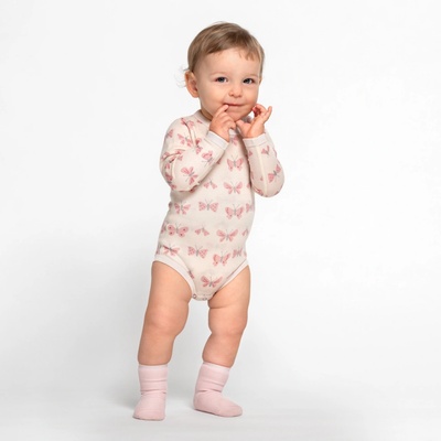 Bambusové body s motýlky dlouhý rukáv SAFA – Zboží Mobilmania