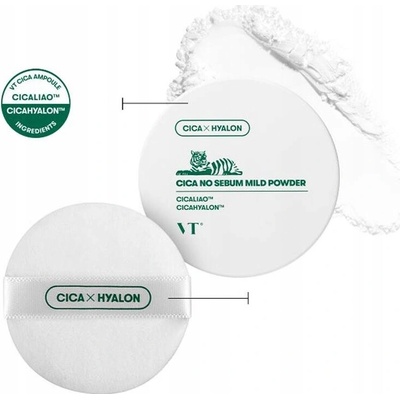 VT Cosmetics Cica x Hyalon Zmatňujúci púder na tvár No Sebum 5 g