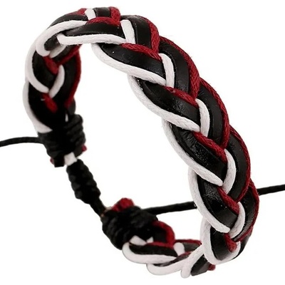HARAHU Мъжки гривна re-33216 - Черна / Бяла / Червена kp33216 (re-33216)